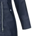 thumbnail image 3 of Lindreshi Fall Rain Jackets for Women Waterproof with Hood Plus Size Raincoat Women Long Hooded Trench Lined Windbreaker Travel Jacket Outdoor Hooded Jackets, 3 of 3