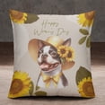 thumbnail image 2 of Happy Women's Day Boston Terrier Sunflower Vintage Proud Mom Pillowcase Double Sided Gentleman Dog Lover Gifts Pillow Case Covers - 02030, 2 of 3