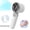 White, variant on JELLOO Portable Handheld Fan with Base, Speed(1-100) Adjustable Mini Handheld Fan 4000mAh Battery Turbo Mini Fan with Digital Display Operated USB Fan - Ideal for Travel Outdoor Gifts