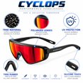 thumbnail image 4 of GRINDERPUNCH Polarized Sports Sunglasses Golf Pickleball Softball Ski Cycling Baseball Running Glasses Men Women - Red, 4 of 6