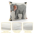 thumbnail image 4 of Creowell Elephant Pillow Covers,Elephant Gifts for Girls,Elephants Throw Pillow Cover ,Elephant Themed Gifts,Elephant Sister Gift,White Elephant Pillow Covers White, 4 of 5