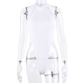 thumbnail image 5 of Combinaison Moulante pour Femmes, sous-Vêtements Moulants, Col Rond, Sans Manches, Combinaison Aguichant pour Dame, Haut de Type Camisole, 5 of 5