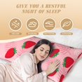 thumbnail image 6 of Naloa Strawberry Body Pillow Cover, Pillowcases with Hidden Zipper Breathable Long Pillow Case (Pillows are not included,20x54 inch), 6 of 7