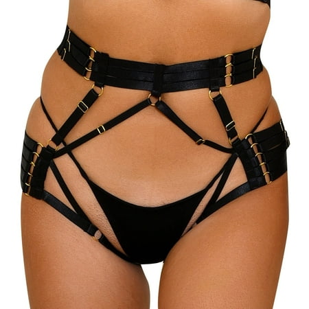

LANJIN Hot Harness Panties Open Panties Hot Woman Crotchless Strappy Panties L0098