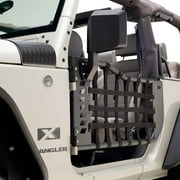 EAG Matrix Tubular Door with Side View Mirror Fit for 07-18 Wrangler JK 2 Door