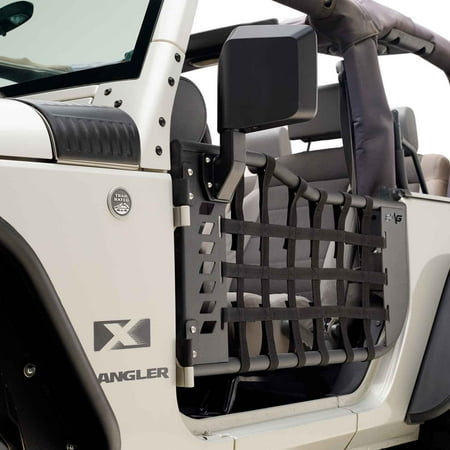 EAG Matrix Tubular Door with Side View Mirror Fit for 07-18 Wrangler JK 2 Door