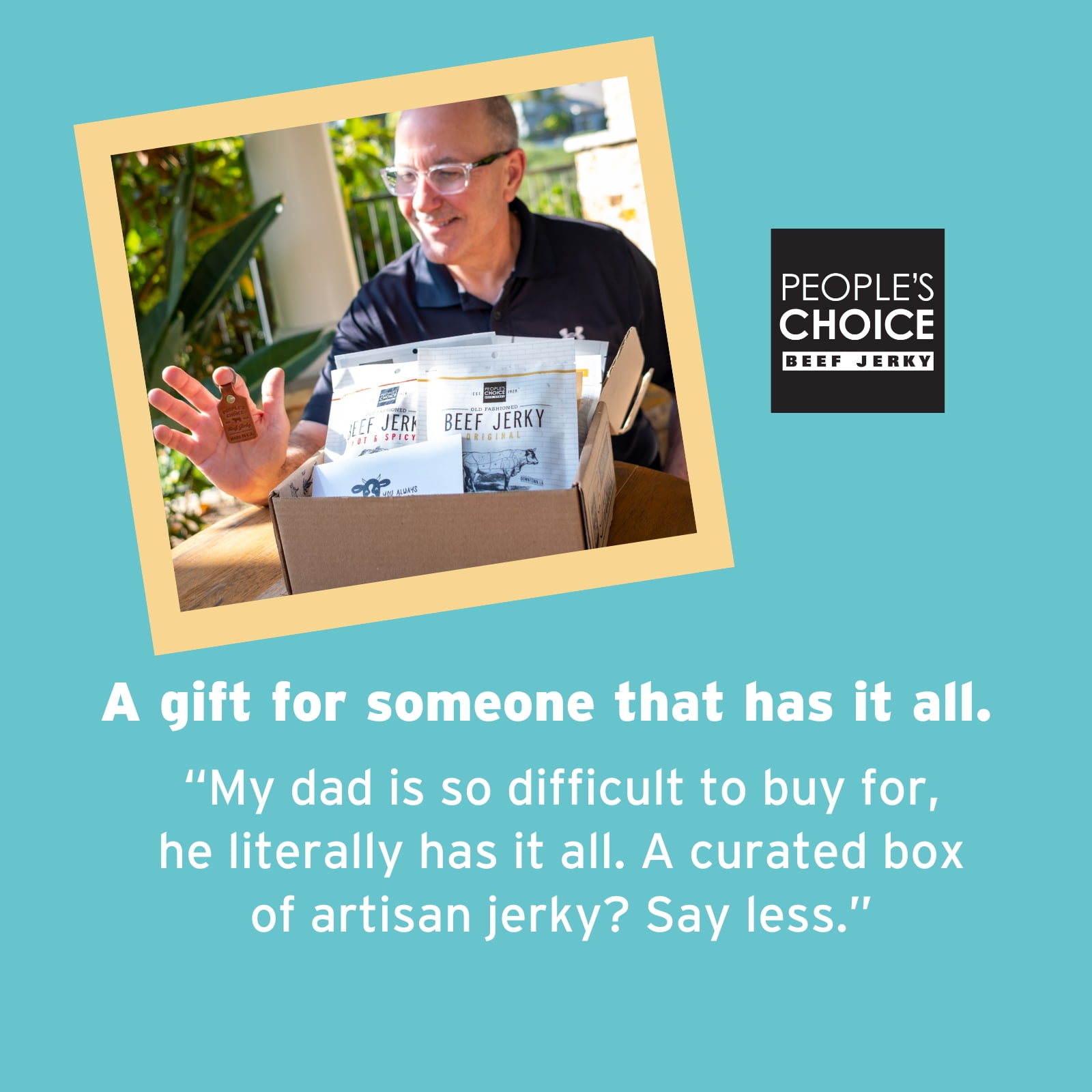 People's Choice Beef Jerky - Jerky Box - Some Like It Hot - Unique Gift for Men - 6 Bags