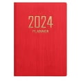 thumbnail image 2 of YAOMOBB Writing Notebook Faux Leather Hardcover English Planner 180 Pages Ink Proof Mini Journal Diary A7 2024 Student Pocket Notebook Supplies, 2 of 7