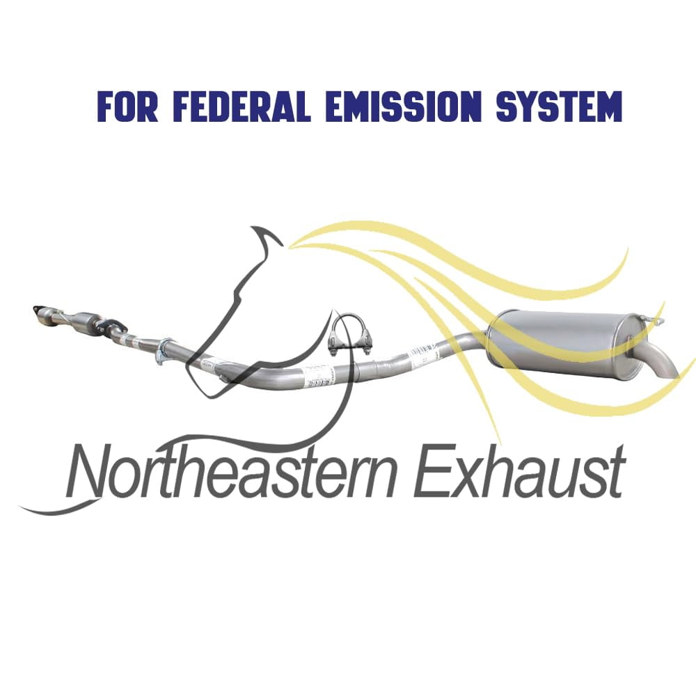 Stainless Steel Catalytic, Resonator, Intermediate Pipe & Muffler Exhaust System Kit Fits 2011–2014 Hyundai Sonata 2.4L – Direct Fit