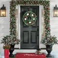 thumbnail image 7 of EWASWON Christmas Red 12 Inch Artificial Xmas Wreath, Christmas Door Hanging Decor, Holiday Decoration for Home Party, 7 of 7