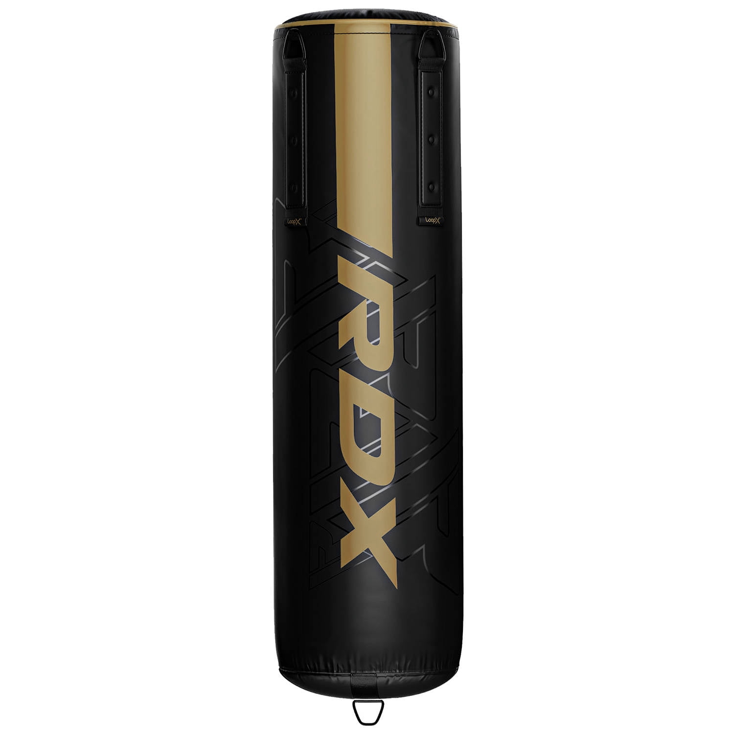 RDX Punch Bag 60LB,80LB, Leather Adult Punch Bag and Boxing Gloves, 4ft, Golden
