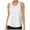 White, variant on Women Workout Tops， Athletic Sports Running Tank， Mesh Yoga Training Solid Tops Baseball Tank Tops for Women White S