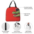 thumbnail image 4 of Fotbe Cool Crocodile With Sunglasses Bolsa Térmica con Estampado y Forro de Aluminio Grueso Bolsa de Almuerzo con Bolsillo Frontal para Hombres y Mujeres, Ideal para Trabajo, Escuela, 4 of 8