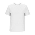 thumbnail image 5 of Liquidation! Hauts Grande Taille pour Femmes, Blouse à Manches Courtes d'Été pour Femmes, Haut Décontracté Uni à Col Rond et Manches Courtes pour Femmes, 5 of 5