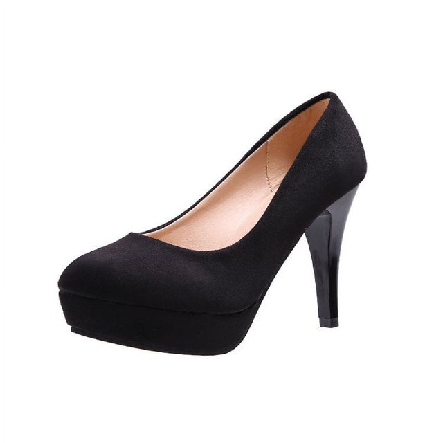 Escarpins Mode Aguichant Quatre Saisons Nouvelle Collection de Cette Année en Cuir Verni à Bout Rond Chaussures pour Femmes