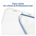 thumbnail image 3 of Print and Apply Index Maker Clear Label Dividers, 3-Tab, White Tabs, 11 x 8.5, White, 25 Sets, 3 of 6