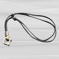 thumbnail image 4 of Ruanlalo Men's Women's Punk Retro Style Leather Rope Hollow Cube Pendant Choker Necklace Coffee, 4 of 6