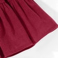 thumbnail image 5 of HOMADLES Girls Pleated Hem Skirt, Solid A-line Mini Skorts Outdoor Athletic Elastic Waist Athletic Skirt School Uniform Skirt Red 5 T, 5 of 7