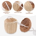 thumbnail image 4 of 1 unid mini bolso portátil para niños bolsa de ratán cesta en forma de bolso de cuerpo cruzado, 4 of 4