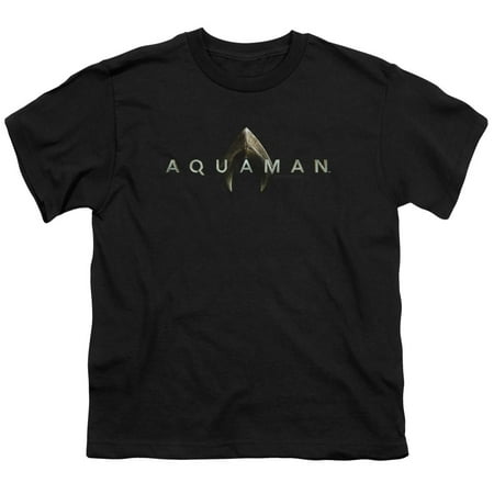 Aquaman Movie Logo S/S Youth 18/1 T-Shirt Black