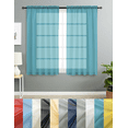 thumbnail image 4 of Sheer Voile Rod Pocket Curtains For Small Windows - Assorted Colors, 4 of 15