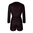 thumbnail image 4 of TMOYZQ Jumpsuits for Women Plus Size Sequin Casual Formal Romper Long Sleeve Wrap V Neck Wedding Cocktail Party Guest Loose Jumpsuits, 4 of 6