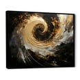 thumbnail image 2 of Designart "Contrasting Spirals In Celestial Hues I" Abstract Spirals Floater Framed Canvas Art Print, 2 of 5
