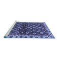thumbnail image 2 of Ahgly Company Machine Washable Indoor Rectangle Oriental Blue Traditional Area Rugs, 4' x 6', 2 of 4