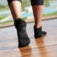 thumbnail image 2 of Gaiam All Grip Yoga Socks - Medium/Large - Black/Grey, 2 of 4
