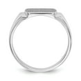 thumbnail image 2 of 14K White Gold Ring Band Signet 8.0x10.5mm Closed Back, Size 9, 2 of 5