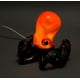 thumbnail image 2 of bronze resin octopus lamp coastal accent decor red orange nautical amber decorative desk art table lamp, 2 of 5