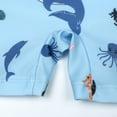 thumbnail image 6 of WOLLED Kids Toddler Boys One-Piece Swimwear Baby Newborn Zip High Stretch Swimsuit Kids One-Piece Bathing Suit Dinosaur Shark Print Bikini Bring a Hat for 12-8 Y, 6 of 8