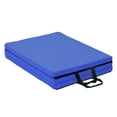 thumbnail image 1 of Thick Foam Tri-Fold Folding Exercise Mat with Carrying Handles for Gymnastics and Home Gym Protective Flooring Gymnastic Mat, Blue, 1 of 7