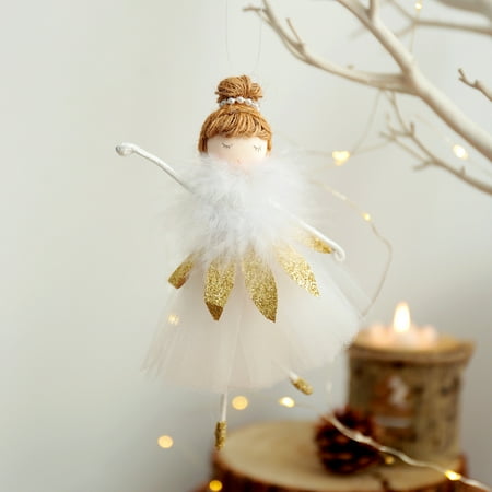 

Christmas Decoration Supplies Ballet Girl Pendant Christmas Plush Angel Christmas Tree Creative Pendant Home Decor Pendant