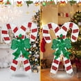 thumbnail image 6 of Christmas Candy Canes Tinsel Yard Light Decorations Pre-Lit LED Warm White Lights with Metal Stakes for Indoor Outdoor Yard Holiday Décor, Christmas Event, Christmas Eve Night Décor, 6 of 9