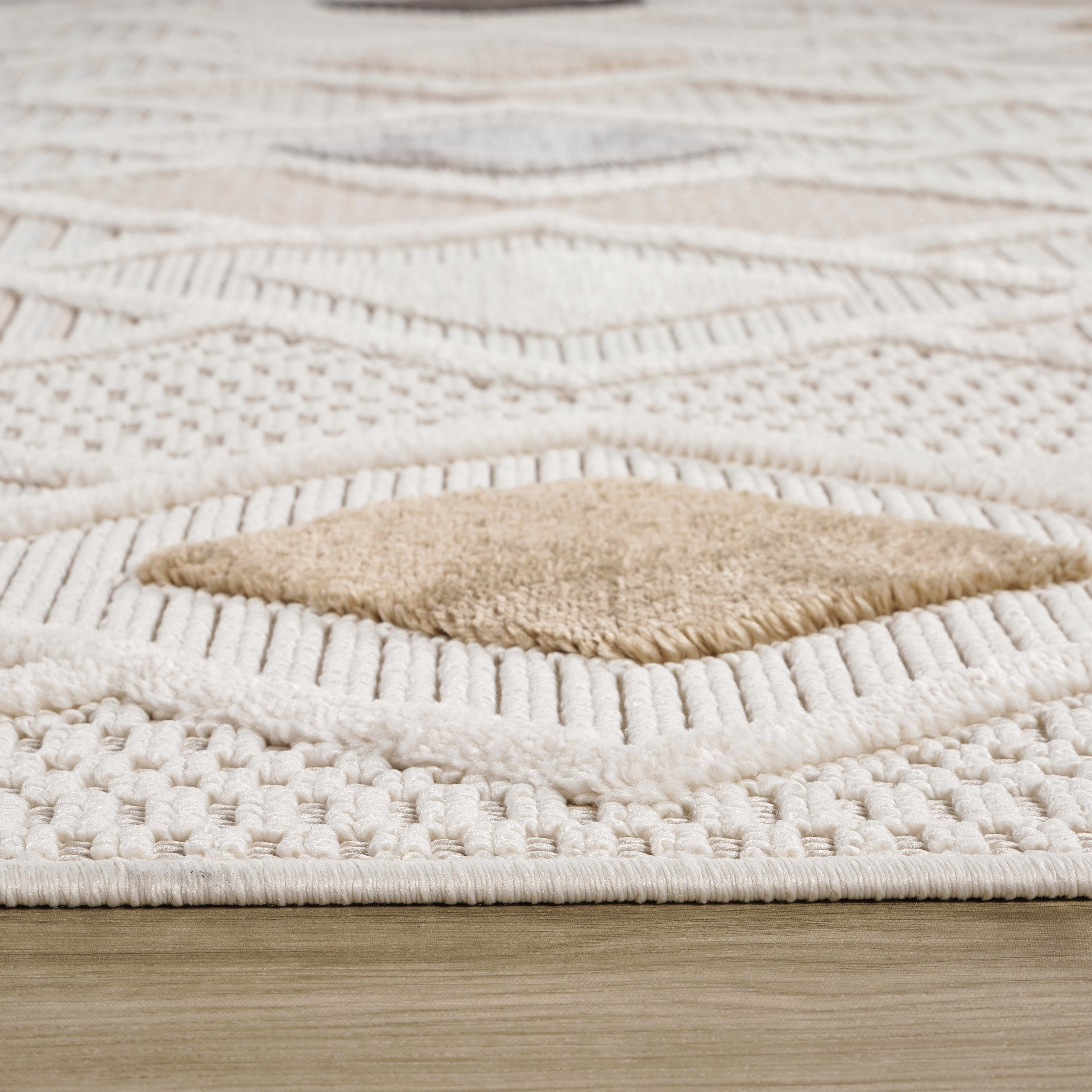 Rug Branch Maison Geometric Indoor Area Rug, Cream Beige, Modern - Living Room, Bedroom, Dining Room, and Kitchen