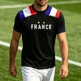 thumbnail image 2 of 2026 France Soccer Jersey Men, French Jersey Soccer Short Sleeve Fan Tee, Football T-Shirt, Plus Size Available, Maillot De France Adult Casual Sports Training Summer Tee for Adult, 2 of 10