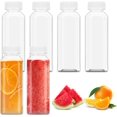 TRAHOO6 Pcs 17 Ounce Plastic Juice Bottle, Bulk Beverage Containers