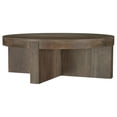 thumbnail image 3 of Kinkaid Round Solid Mango Wood Coffee Table Brown, 3 of 6