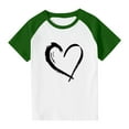 thumbnail image 3 of Blusas y camisas de manga corta con cuello redondo para niños y niñas, blusa de manga corta con estampado de cuello redondo, 3 of 7