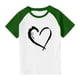 thumbnail image 3 of Blusas y camisas de manga corta con cuello redondo para niños y niñas, blusa de manga corta con estampado de cuello redondo, 3 of 7
