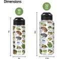 thumbnail image 4 of Frog-Themed Water Bottle with Straw - 32 Oz Insulated Stainless Steel Tumbler - Leak Proof Lid, Perfect Gift for Women, Girls & Frog Lovers, 4 of 6