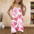 thumbnail image 2 of Zpanxa Girls Shorts Polyester Spandex Print Pattern Sleeveless Overalls with Pockets 11-12 Years, 2 of 5