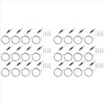 thumbnail image 1 of Kit de 24 Juegos de Cables de Suspensión Hexagonales para Garaje, Colgantes de Acero, Conector de Luz Tipo Panal, Cable de Alambre Colgante de 2 M., 1 of 5