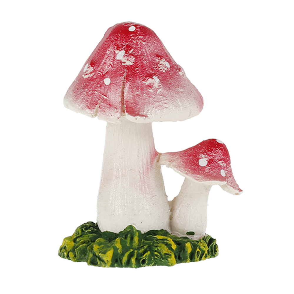 Mushroom Ornaments Resin Mushroom Garden House Statue MicroLandscape