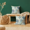 thumbnail image 3 of Summer Pillow Covers 16x16 Set of 2, Beach Seashell Coral Starfish Decorative Coastal Throw Pillows Linen Ocean Themed Farmhouse Cushion Outdoor Pillow Covers for Sofa Couch Outdoor Decor, 3 of 6