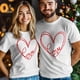 thumbnail image 3 of Camisetas casuales de manga corta con estampado de amor para hombre, camisetas gráficas para el Día de San Valentín, 3 of 8