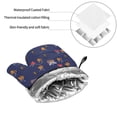 thumbnail image 7 of Oven Mitts and Pot Holders 4 Piece, hockey players cups navyblue High Heat Slip Resistant Oven Mitt and Trivets Set Kitchen Oven Glove Pot Holders for Cooking Baking Grilling, 7 of 7