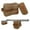 Brown, variant on WAYNE'S DOG Canvas Shooting Rest Bags Set, Unfilled Rest Front & Rear Support Sandbag, Gun Stand Holders