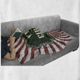 thumbnail image 6 of Circus Soft Flannel Fleece Blanket, Classical Circus Show Event Advertisement Theme Antique Art Logotype Print, Cozy Plush for Indoor and Outdoor Use, 60" x 80", Emerald Cream Ruby, by Ambesonne, 6 of 6
